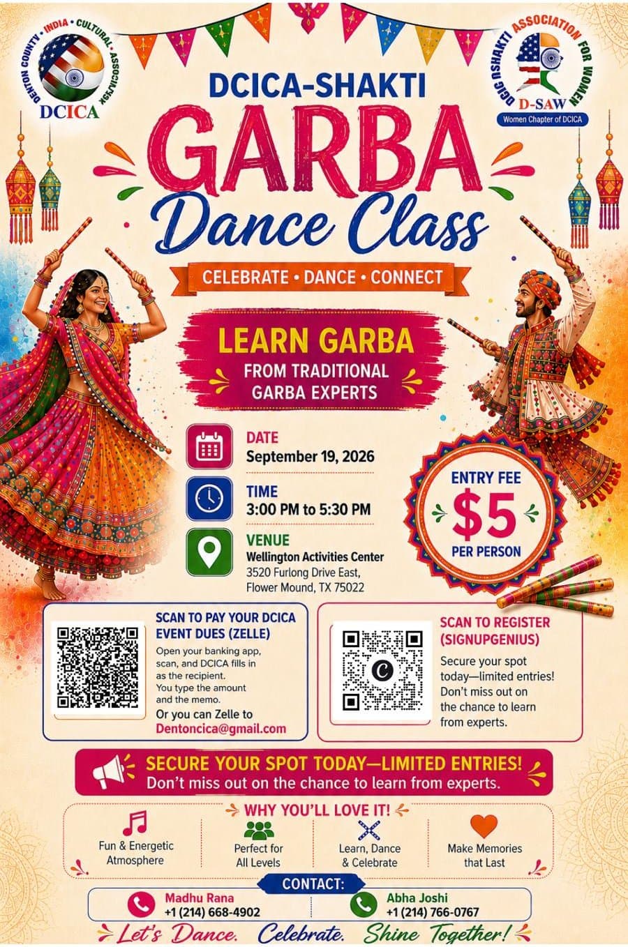 DCICA-Shakti Garba Dance Class